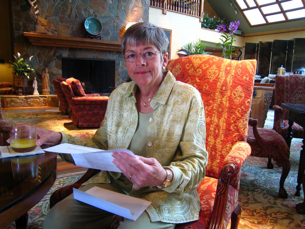 A Drink in the Grat Room at the Lodge in Koele Lanai, Hawaii