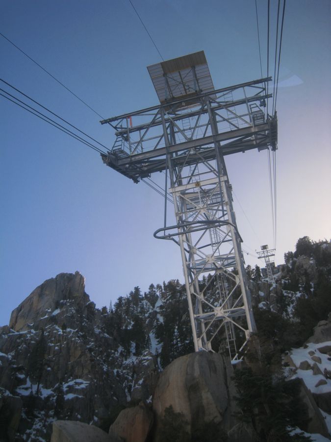 Aerial Tramway with Bunny 3/9/2011