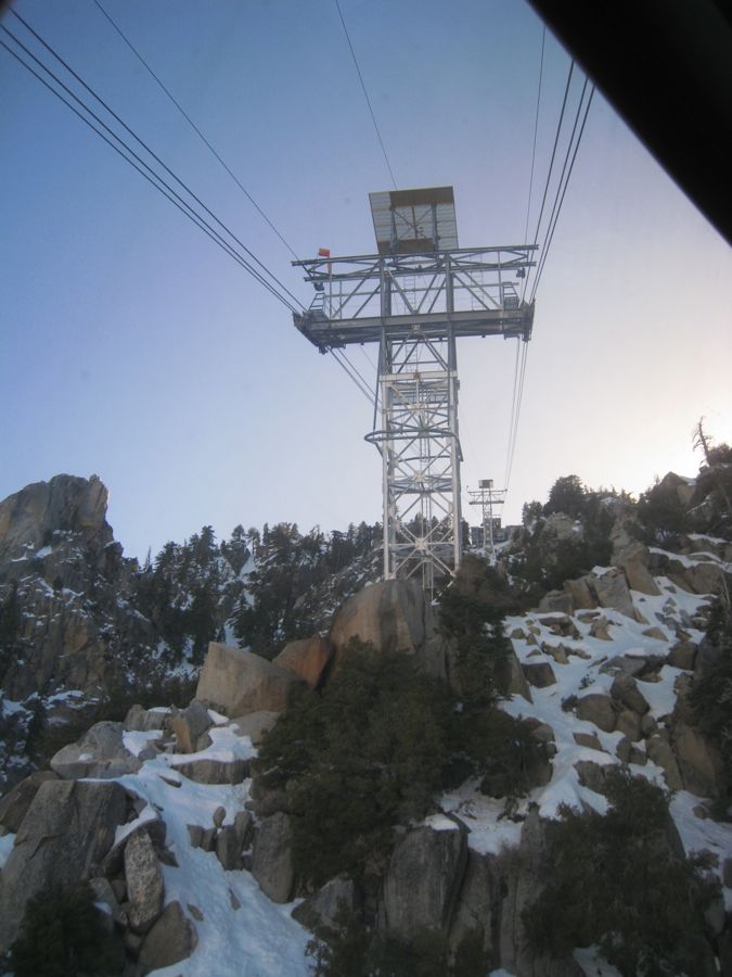 Aerial Tramway with Bunny 3/9/2011