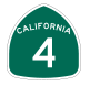 California Highway 4 sign