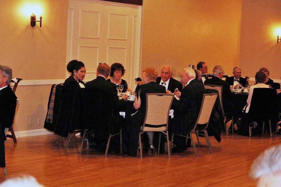 After dinner dancing at the Rondeliers Black and White Ball Januaey 2013