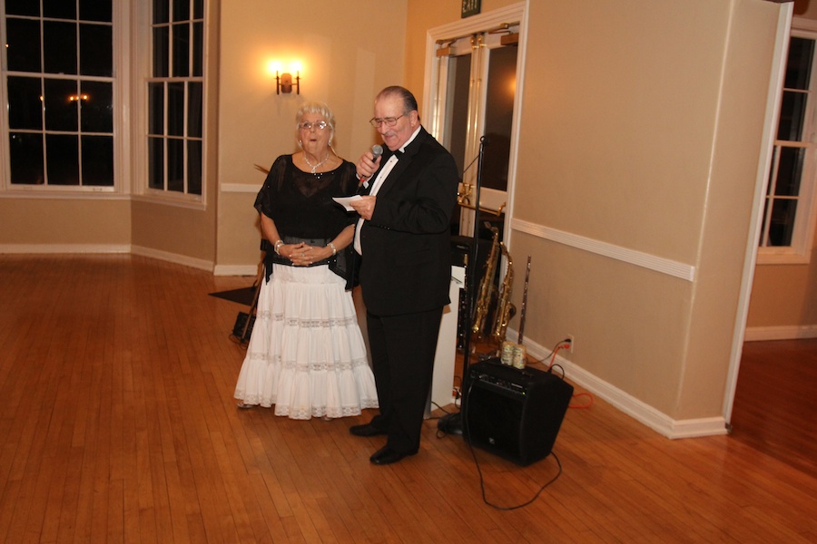 After dinner dancing at the Rondeliers Black and White Ball Januaey 2013