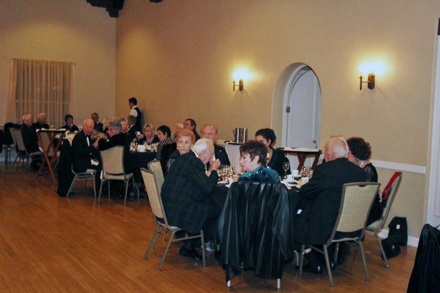 After dinner dancing at the Rondeliers Black and White Ball Januaey 2013