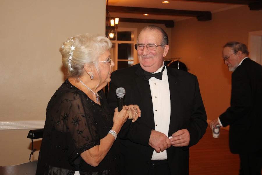 After dinner dancing at the Rondeliers Black and White Ball Januaey 2013