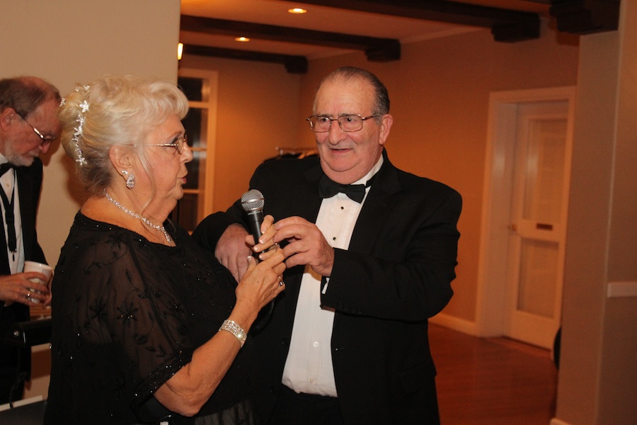 After dinner dancing at the Rondeliers Black and White Ball Januaey 2013