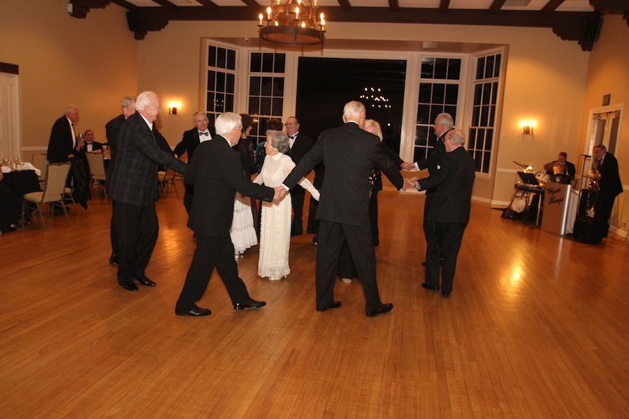 After dinner dancing at the Rondeliers Black and White Ball Januaey 2013