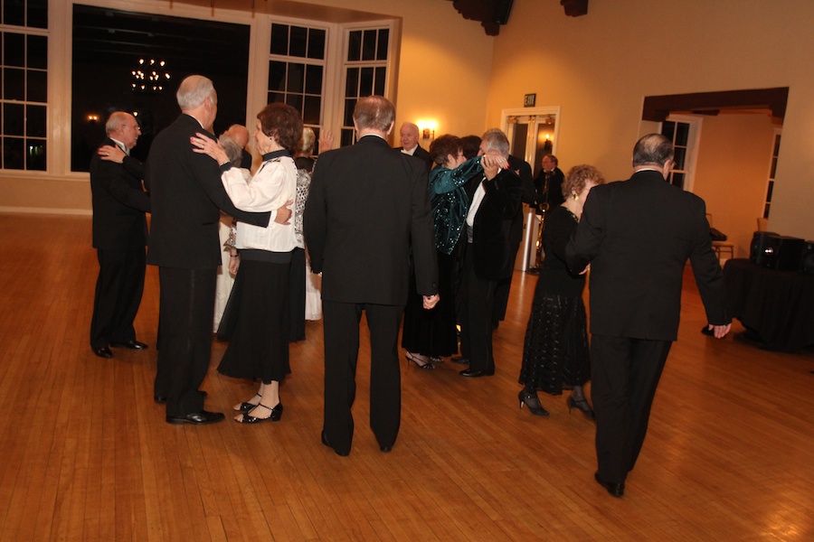 After dinner dancing at the Rondeliers Black and White Ball Januaey 2013