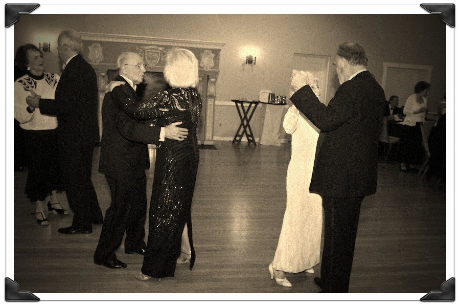 After dinner dancing at the Rondeliers Black and White Ball Januaey 2013