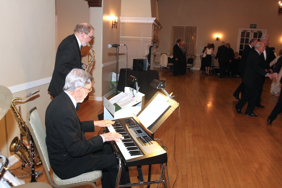 After dinner dancing at the Rondeliers Black and White Ball Januaey 2013