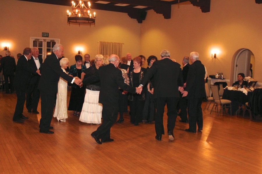 After dinner dancing at the Rondeliers Black and White Ball Januaey 2013