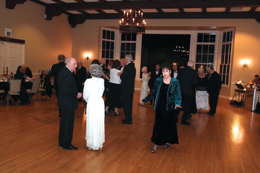 After dinner dancing at the Rondeliers Black and White Ball Januaey 2013