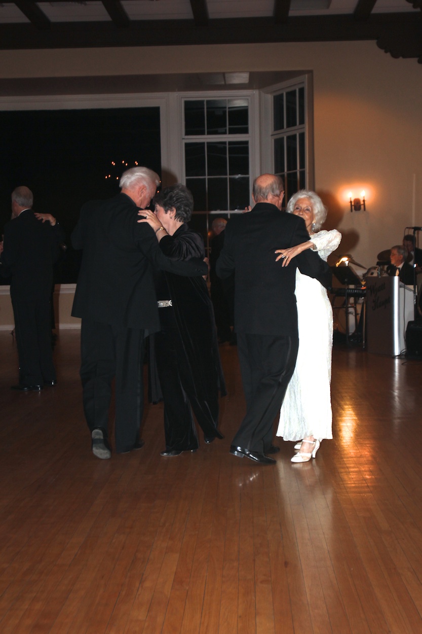 After dinner dancing at the Rondeliers Black and White Ball Januaey 2013