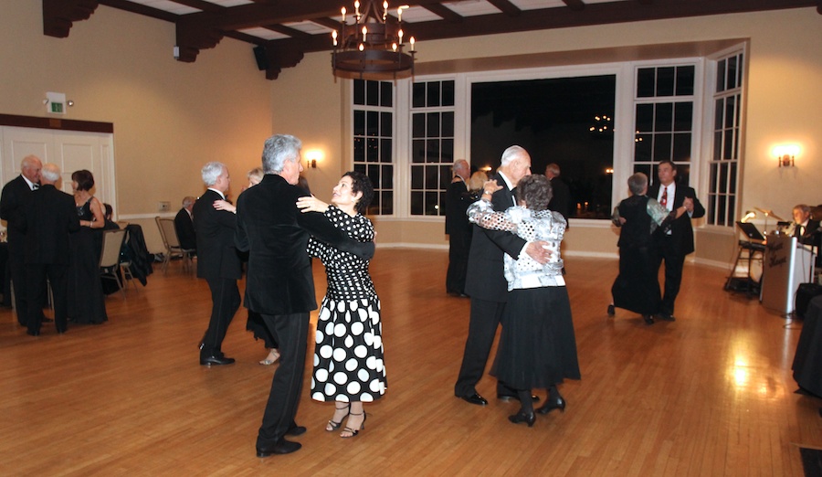 After dinner dancing at the Rondeliers Black and White Ball Januaey 2013