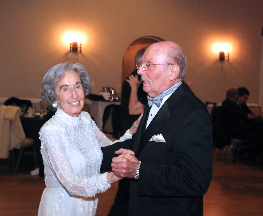 After dinner dancing at the Rondeliers Black and White Ball Januaey 2013