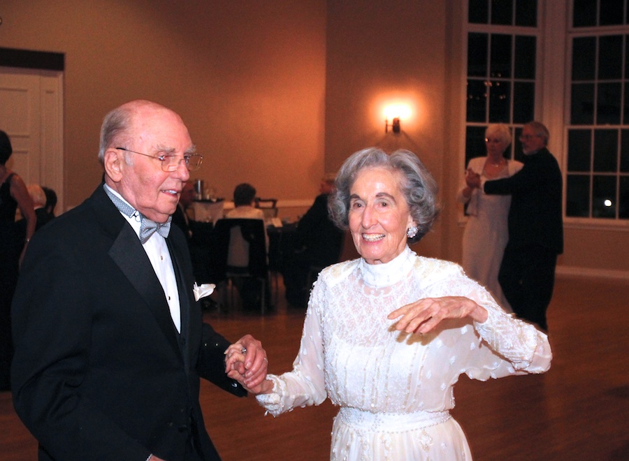 After dinner dancing at the Rondeliers Black and White Ball Januaey 2013