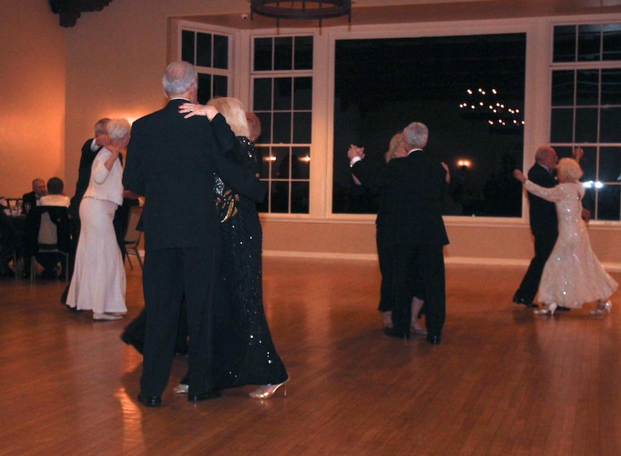 After dinner dancing at the Rondeliers Black and White Ball Januaey 2013