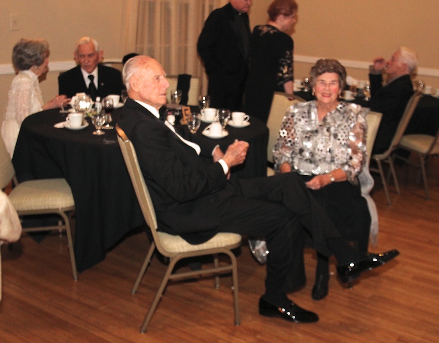 After dinner dancing at the Rondeliers Black and White Ball Januaey 2013