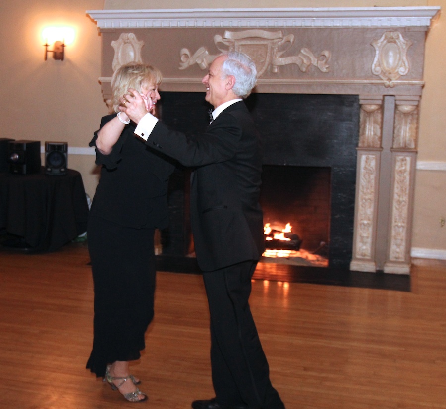 After dinner dancing at the Rondeliers Black and White Ball Januaey 2013