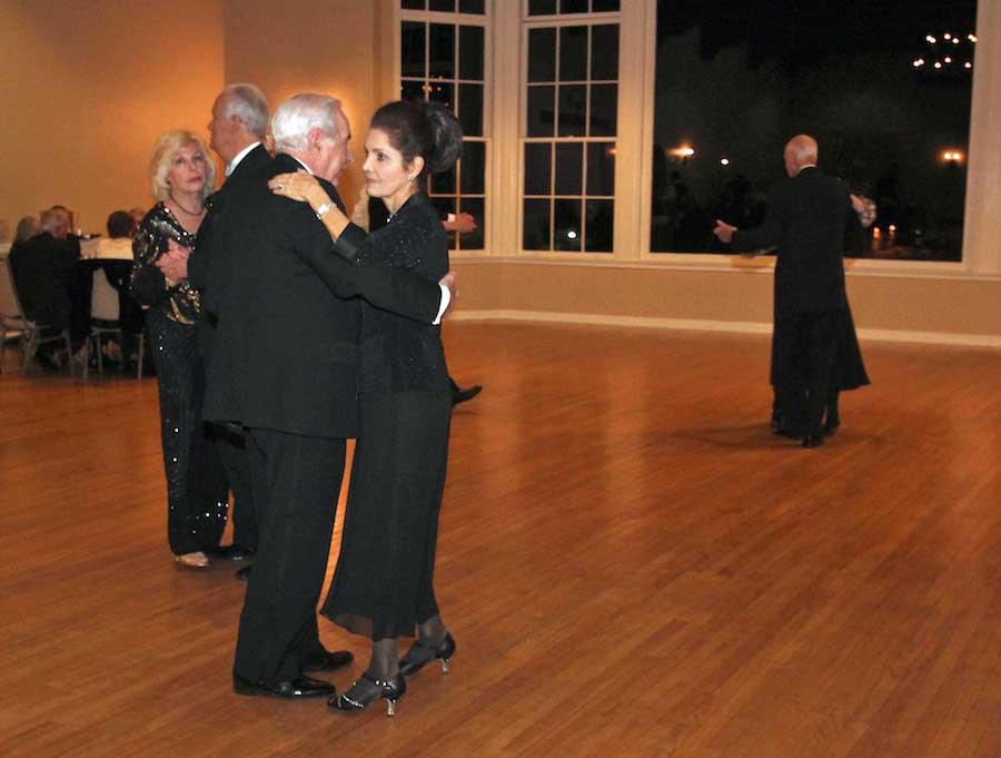 After dinner dancing at the Rondeliers Black and White Ball Januaey 2013