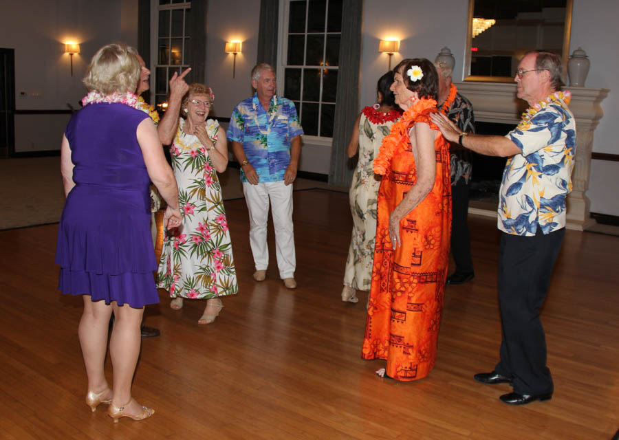 Post dinner dancing with the Rondeliers in Hawaii 9/8/2017