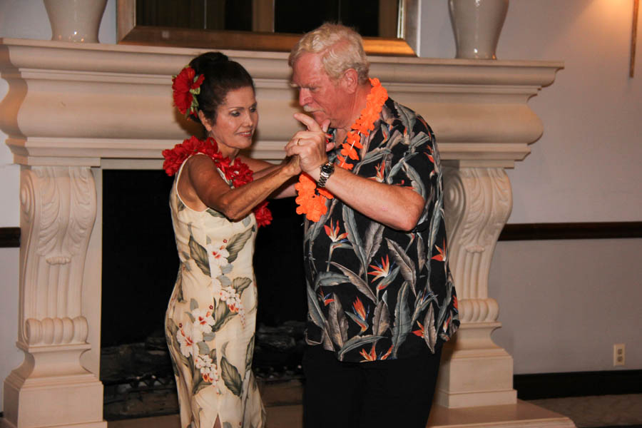 Post dinner dancing with the Rondeliers in Hawaii 9/8/2017