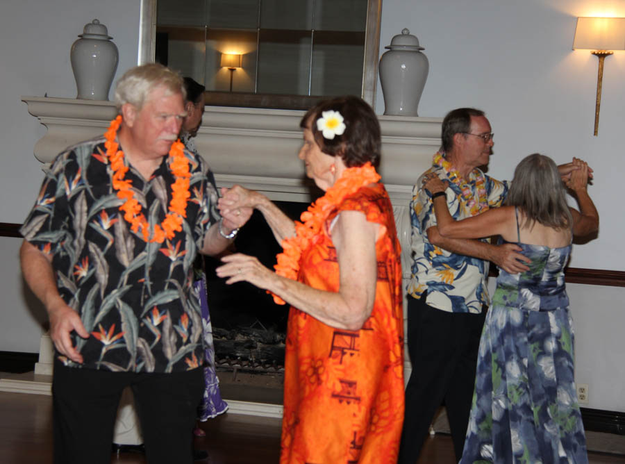 Post dinner dancing with the Rondeliers in Hawaii 9/8/2017