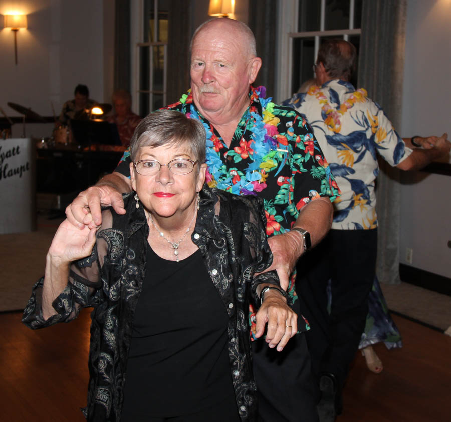 Post dinner dancing with the Rondeliers in Hawaii 9/8/2017