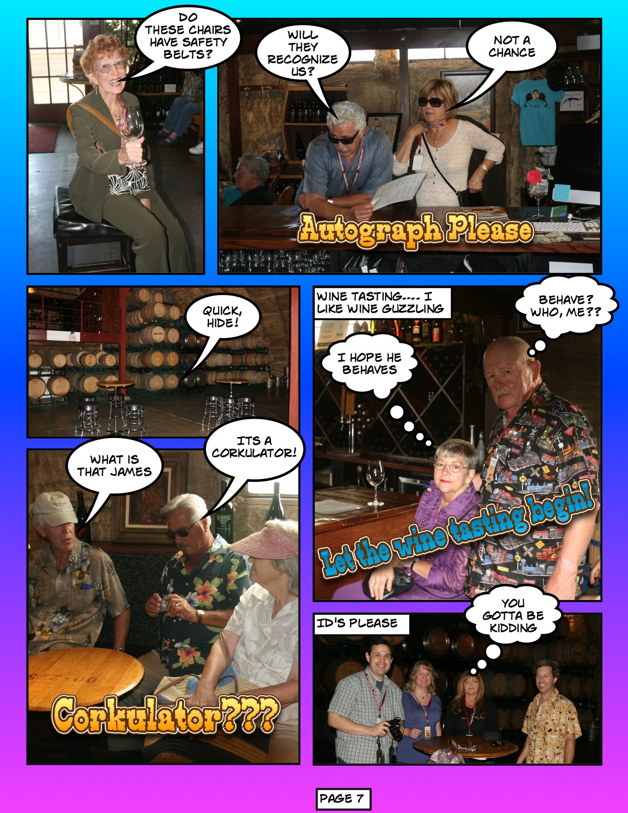 A comic view of the 2012 Vino Trip