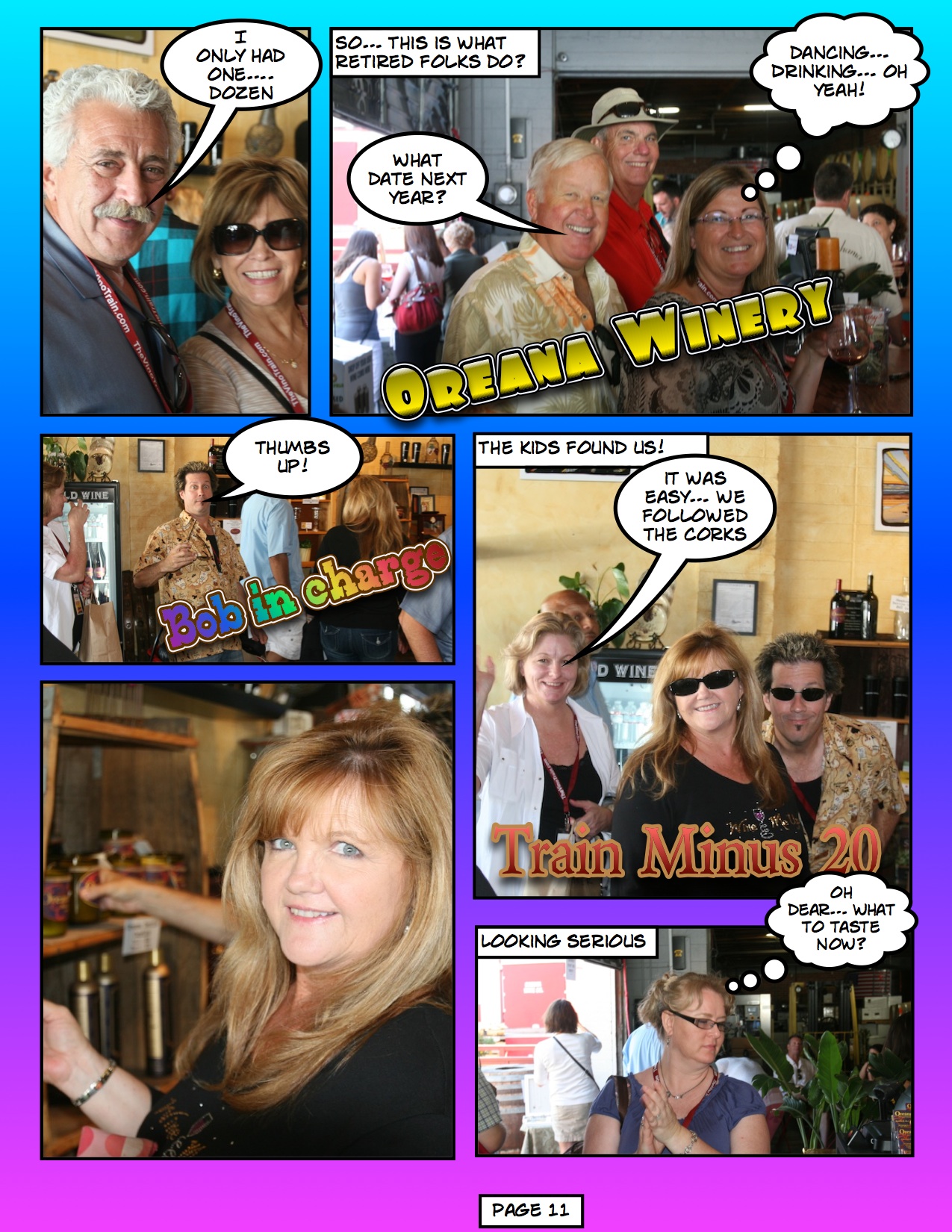 A comic view of the 2012 Vino Trip