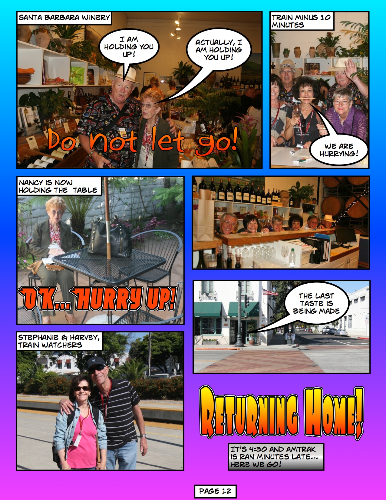 A comic view of the 2012 Vino Trip