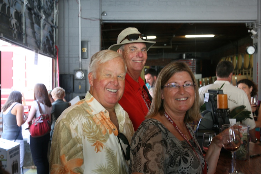 Post lunch wine tasting in  Santa Barbara 2012