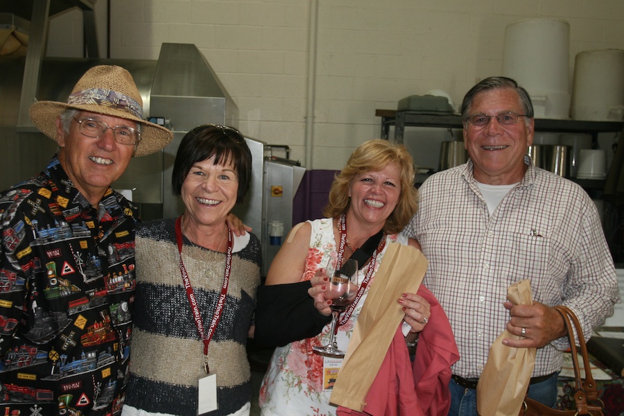 Pre-lunch wine tasting 2012 Santa Barbara  Jaffurs and Carr