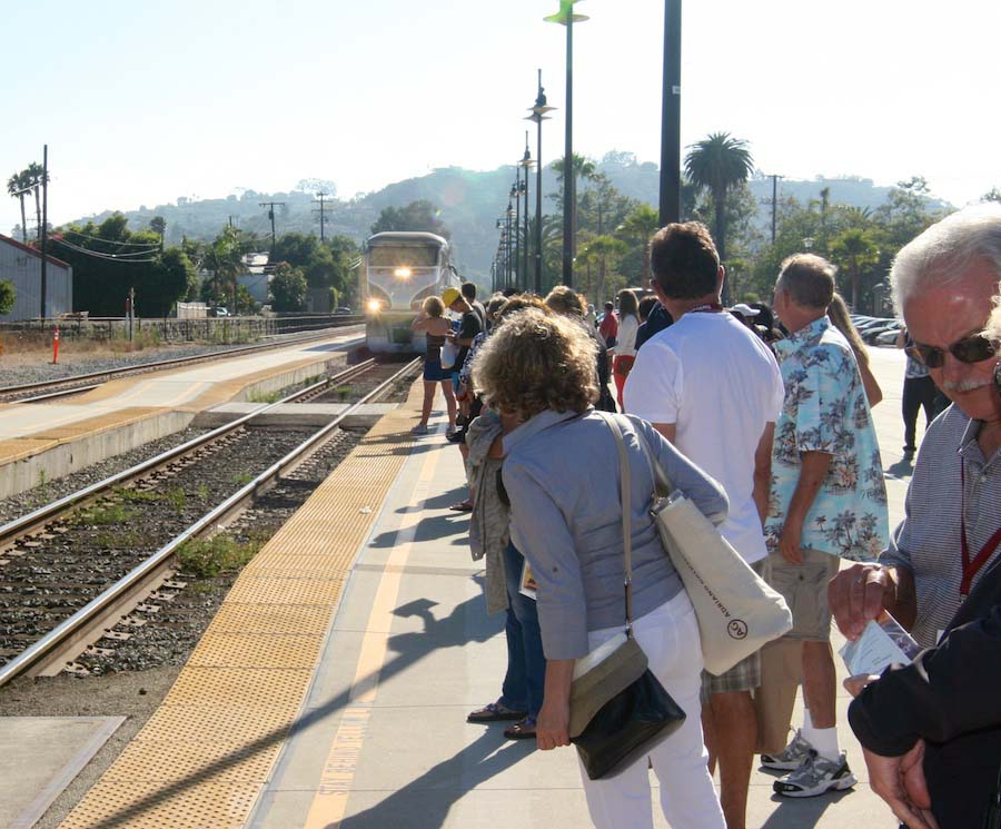 The last winery and leading to the station