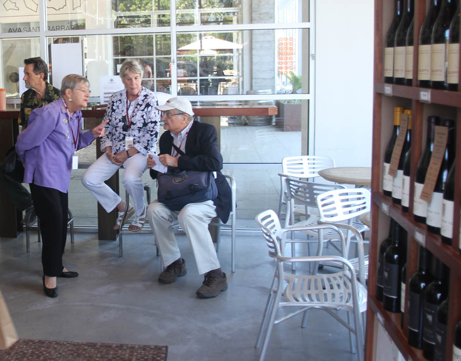 Morning wine tasting before lunch on the Vino Train adventure 8/1/2015