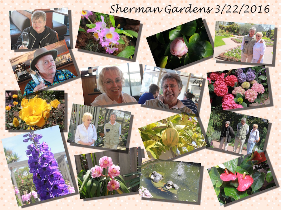 Visiting Sherman ardens with the Finchs 3/22/2016 (Nine Years Retired)