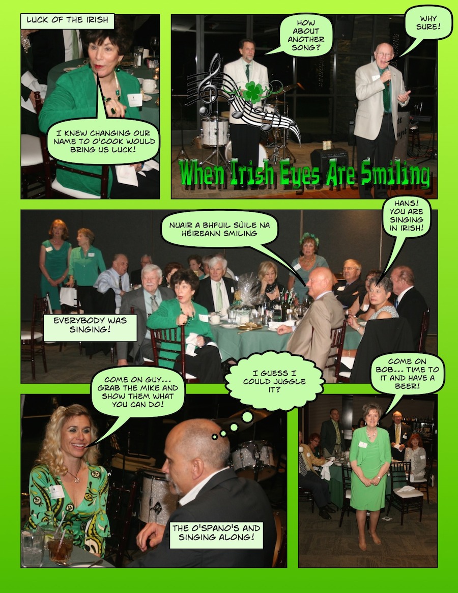 Comical view of the 3/15/2014 Starlighters Dinner Sance