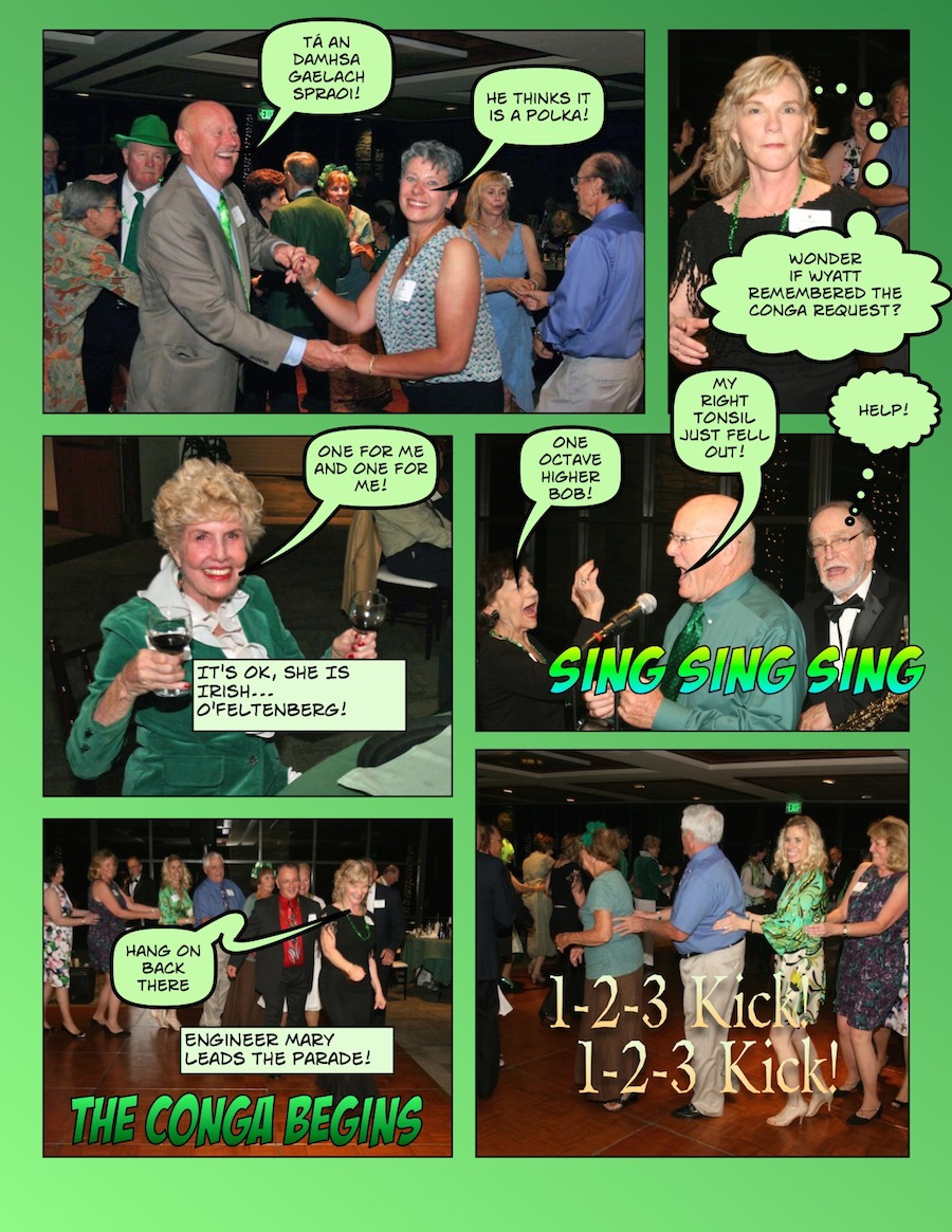 Comical view of the 3/15/2014 Starlighters Dinner Sance