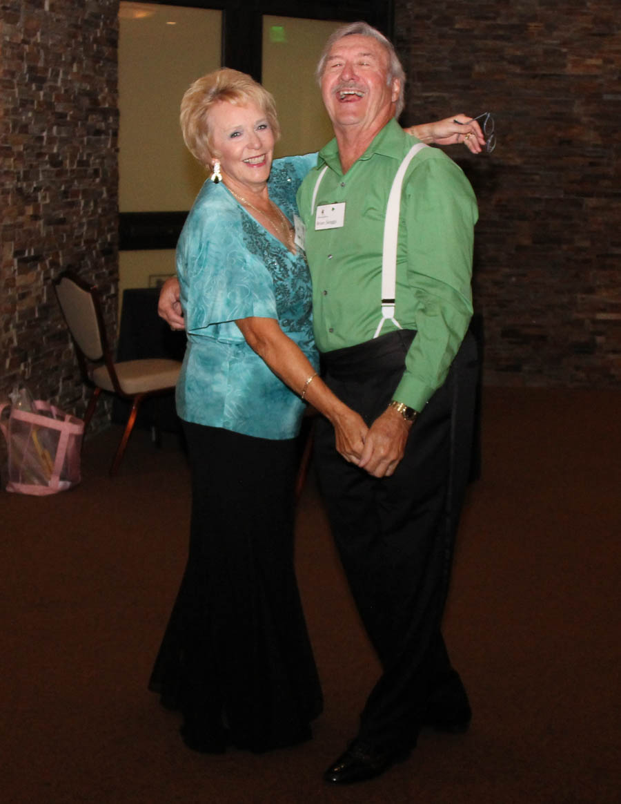 Dinner dancing at Yorba Linda Country Club on St. Patrick's Day 2018 with the Starlighter's Dance Club