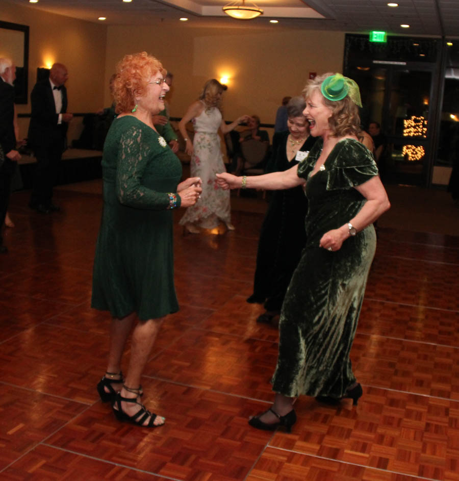 Dinner dancing at Yorba Linda Country Club on St. Patrick's Day 2018 with the Starlighter's Dance Club