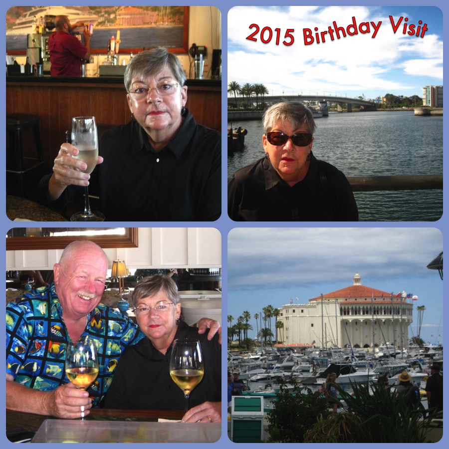 Avalon Catalina to celebrate Sue's birthday 7/10/2015