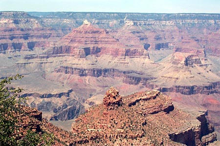 The Grand Canyon as seen from the South Rim