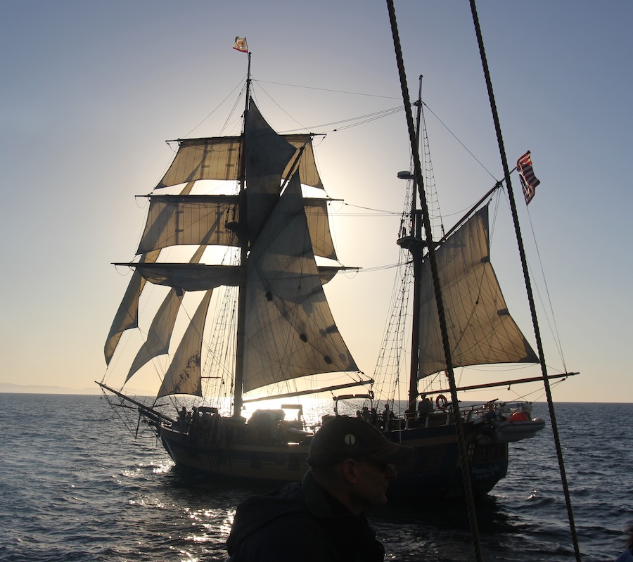 Sailing on San Pedro Bay December 2013