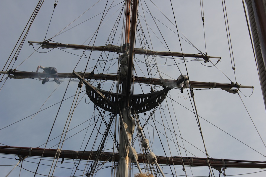 A battle sail in January 2013 on the tall ships