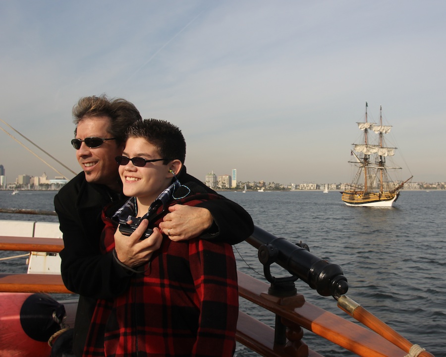 A battle sail in January 2013 on the tall ships