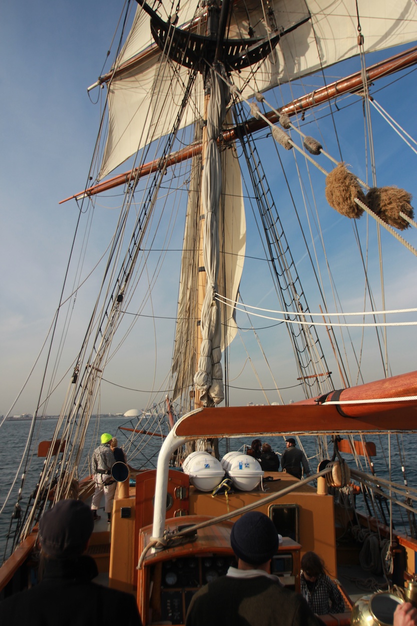 A battle sail in January 2013 on the tall ships