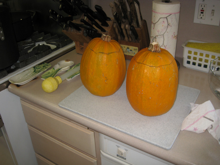 The pumpkins are ready to become fondue