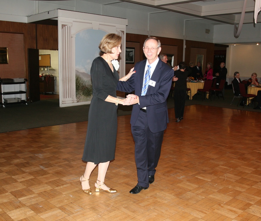 After dinner dancing with the Toppers January 2012