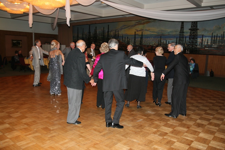 After dinner dancing with the Toppers January 2012