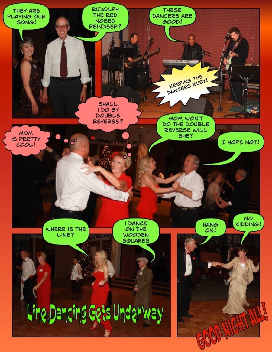 Dancing at the Mistletoe Ball with the Toppers December 2014