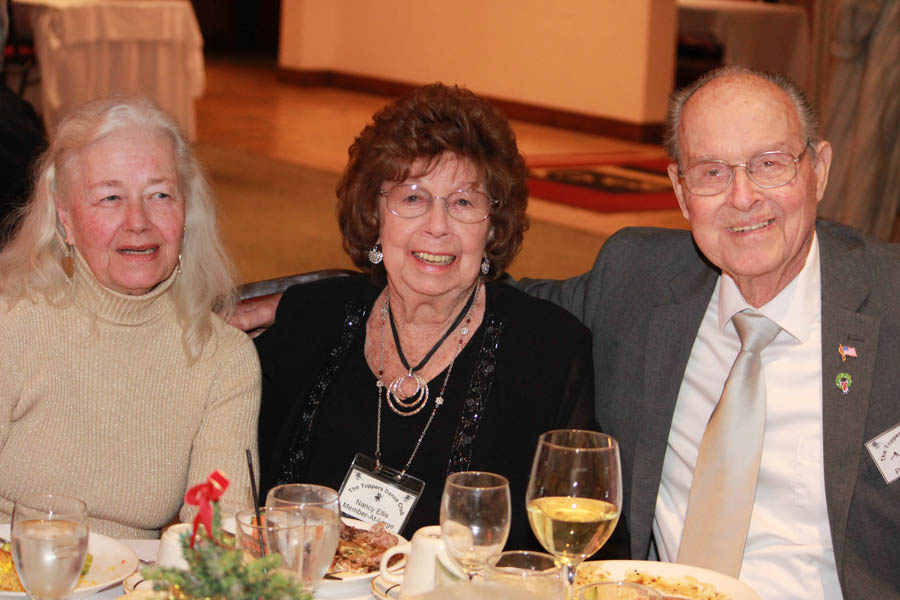 Enjoying dinner at the Topper's Mistletoe Ball 12/18/2015